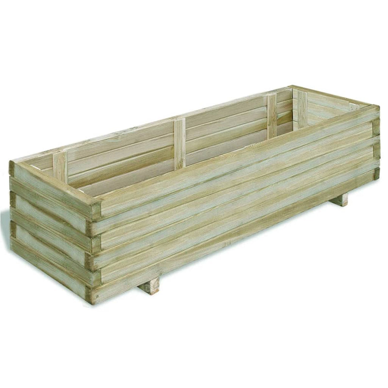 Load image into Gallery viewer, VidaXL Plantenbak verhoogd rechthoekig 120x40x30 cm hout

