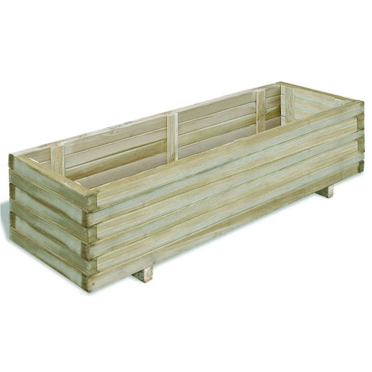 VidaXL Plantenbak verhoogd rechthoekig 120x40x30 cm hout