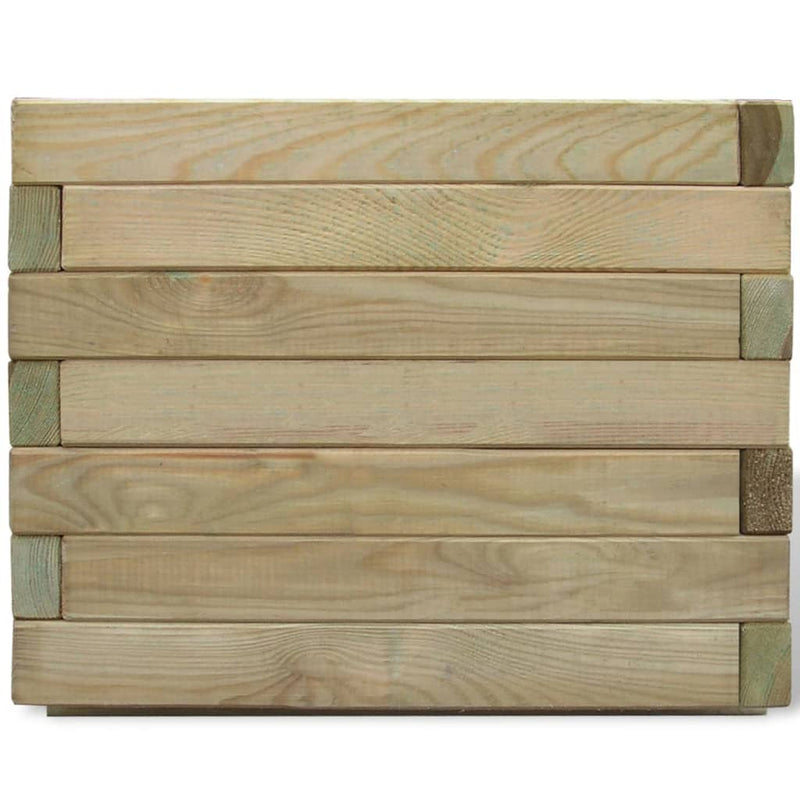 Load image into Gallery viewer, VidaXL Plantenbak verhoogd vierkant 50x50x40 cm hout
