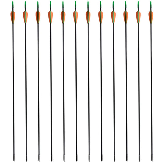 Vidaxl recurveboog standaard met pijlen 30 0,6 cm glasvezel 12 stuks