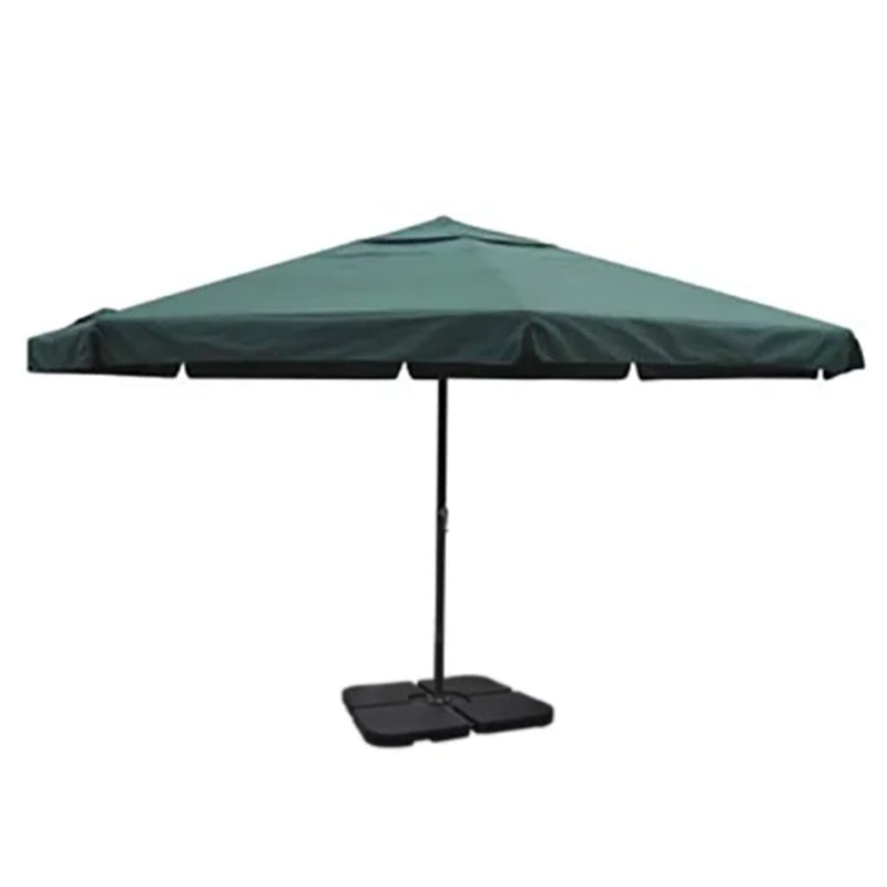 Load image into Gallery viewer, VidaXL Parasol met draagbare voet aluminium (groen)

