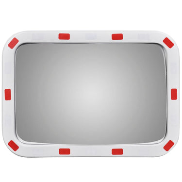 Vidaxl verkeersspiegel rechthoekig met reflectors 40x60 cm