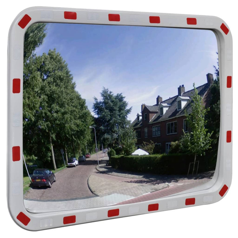 Load image into Gallery viewer, Vidaxl verkeersspiegel rechthoekig met reflectors 60x80 cm

