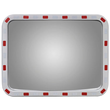 Vidaxl verkeersspiegel rechthoekig met reflectors 60x80 cm