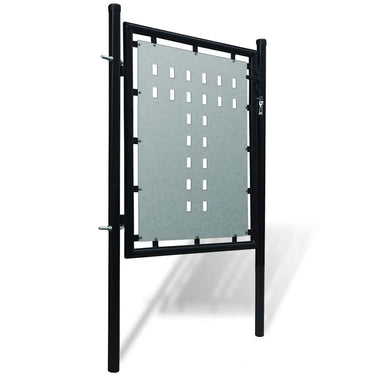 Vidaxl zwarte enkele deur 100x100 cm