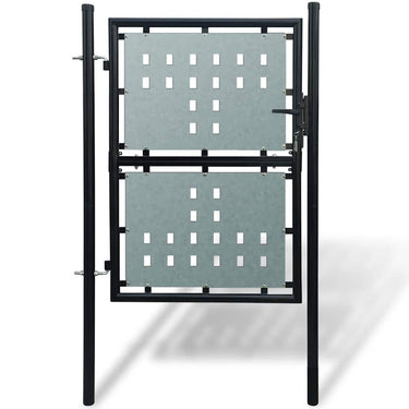 Vidaxl zwarte enkele deur 100x175 cm