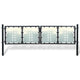 VidaXL Poort enkel 300x150 cm zwart