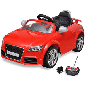 Vidaxl kinderauto elektrisch met afstandsbediening audi tt rs rood