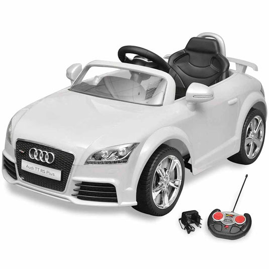 Vidaxl elektrische auto audi tt rs met afstandsbediening wit