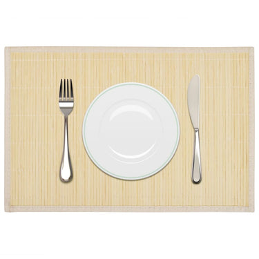 Vidaxl 6 placemats bamboe 30 x 45 cm natuurlijk