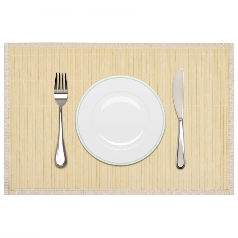 Load image into Gallery viewer, Vidaxl 6 placemats bamboe 30 x 45 cm natuurlijk
