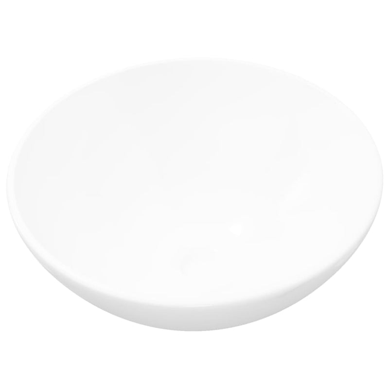 Load image into Gallery viewer, Vidaxl wastafel rond keramiek wit
