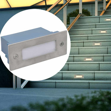 Vidaxl trapinbouwspot 2 st led 44x111x56 mm