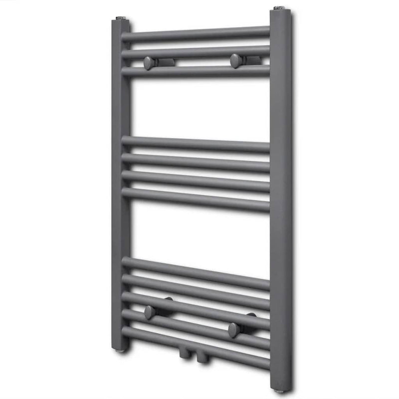 Load image into Gallery viewer, Vidaxl radiator handdoekenrek recht 500x764 mm grijs
