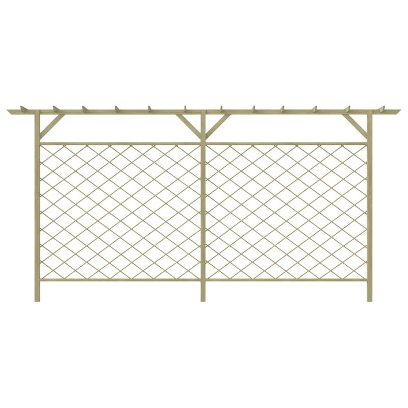 Load image into Gallery viewer, VidaXL Tuinhek met latwerk en pergola hout
