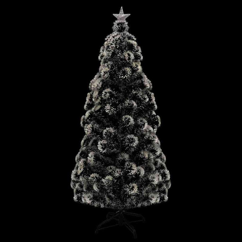 Load image into Gallery viewer, Vidaxl voorverlichte kerstboom met standaard en led 180 cm glasvezel

