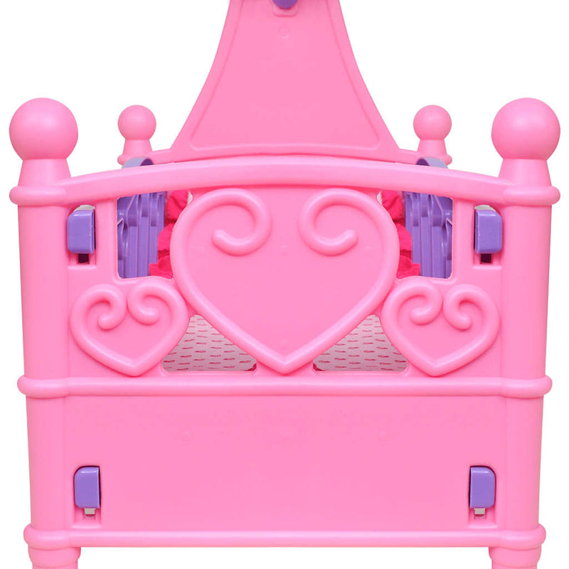 Load image into Gallery viewer, Vidaxl poppenbed voor kinderen kinderkamer roze + paars
