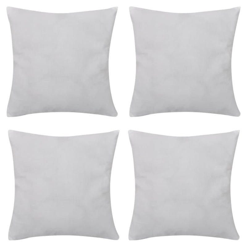 Load image into Gallery viewer, Vidaxl kussenhoezen katoen 50 x 50 cm wit 4 stuks
