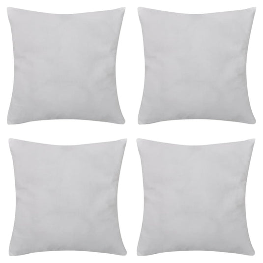 Vidaxl kussenhoezen katoen 50 x 50 cm wit 4 stuks