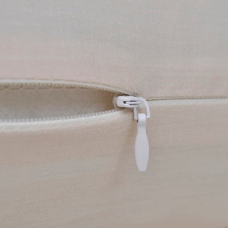 Load image into Gallery viewer, VidaXL Kussenhoezen katoen 40 x 40 cm beige 4 stuks
