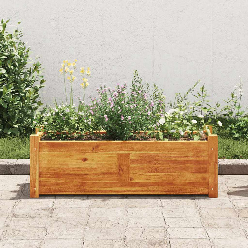 Load image into Gallery viewer, Vidaxl plantenbak verhoogd 76x27,6x25 cm acaciahout
