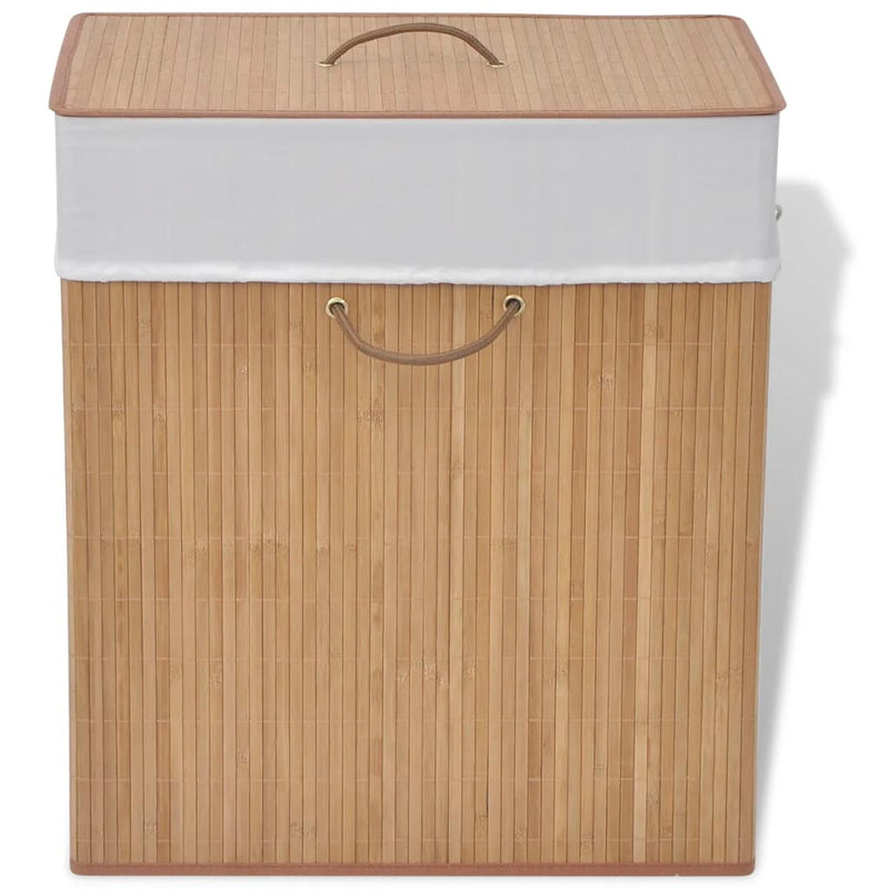 Load image into Gallery viewer, Vidaxl wasmand rechthoekig bamboe natuurlijk

