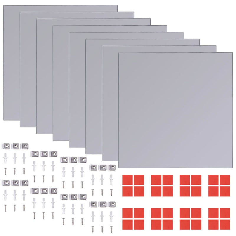 Load image into Gallery viewer, Vidaxl spiegeltegels frameloos 8 st 20,5 cm glas

