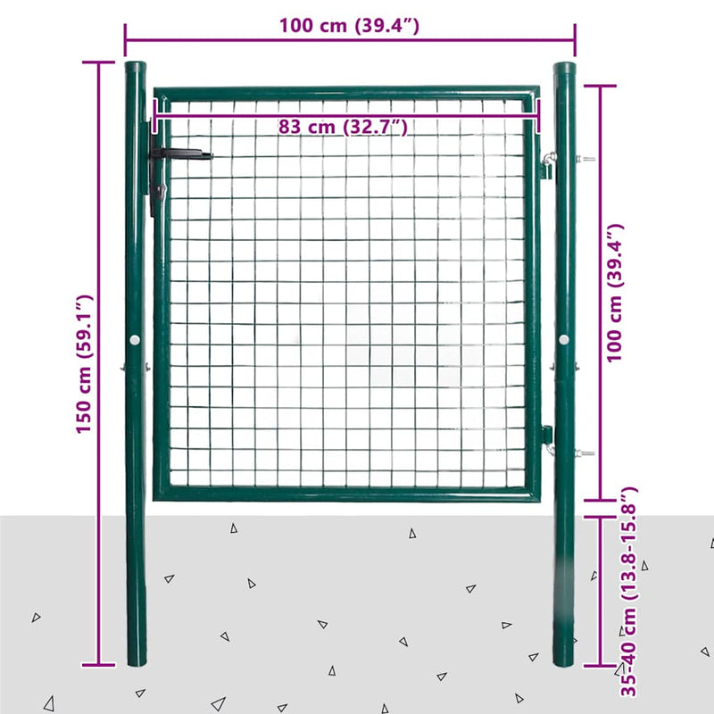 Load image into Gallery viewer, Vidaxl enkele deur 100x100 cm gepoedercoat staal
