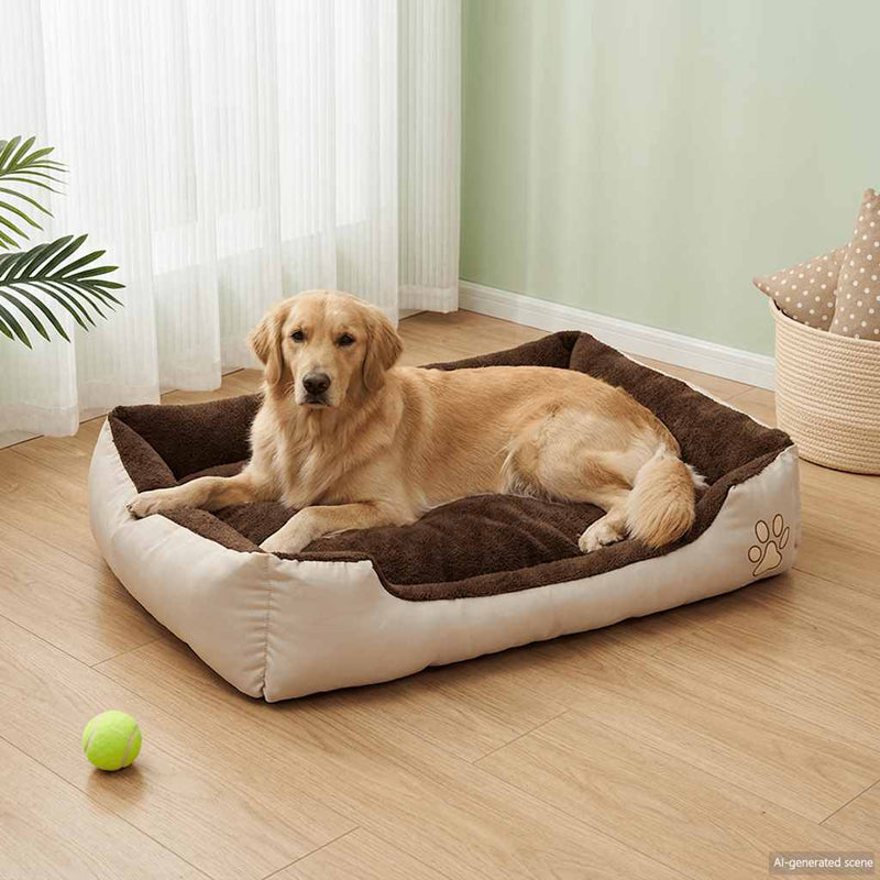 Load image into Gallery viewer, Vidaxl hondenmand bruin en beige xxl
