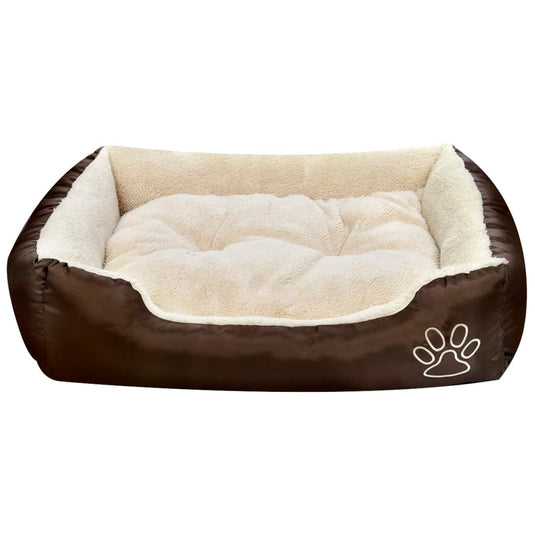 Vidaxl hondenbed bruin en beige xxl