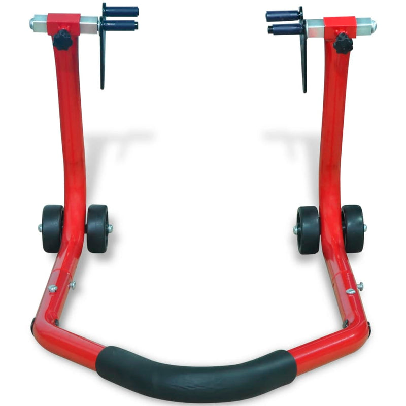 Load image into Gallery viewer, VidaXL Motorfiets voorwiel standaard rood
