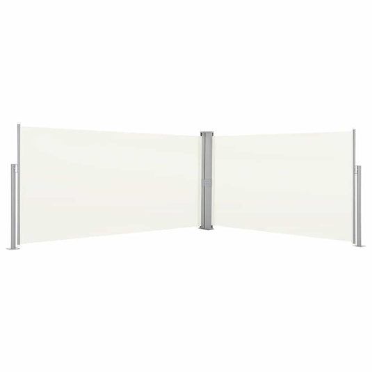 Vidaxl windscherm uittrekbaar 160x600 cm crème
