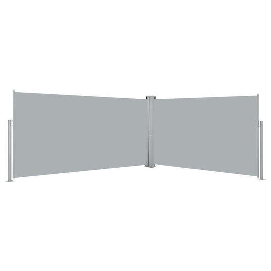 Vidaxl windscherm uittrekbaar 160x600 cm grijs