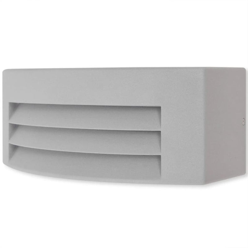 Load image into Gallery viewer, Vidaxl wandlamp buiten grijs aluminium
