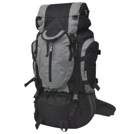 Vidaxl rugzak hiking xxl 75 l zwart en grijs