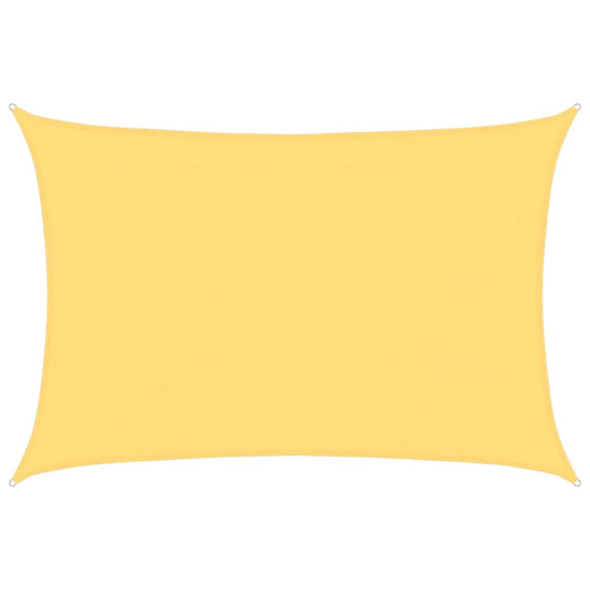 Vidaxl zonnescherm hdpe rechthoekig 4x6 m beige