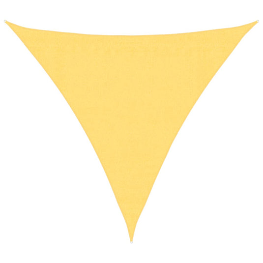 VidaXL Zonnescherm HDPE driehoekig 3,6x3,6x3,6 m beige