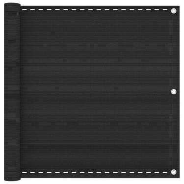 Vidaxl balkonscherm 90x600 cm hdpe antracietkleurig