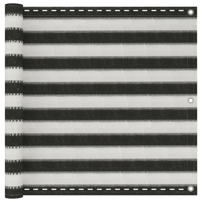 Load image into Gallery viewer, Vidaxl balkonscherm antraciet en wit 90x600 cm hdpe
