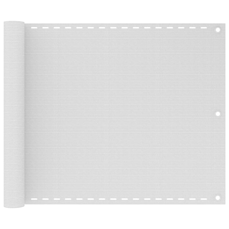 Load image into Gallery viewer, VidaXL Balkonscherm HDPE 75x600 cm wit
