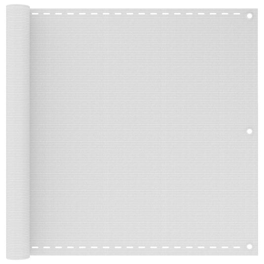 Vidaxl balkonscherm wit 90x600 cm hdpe
