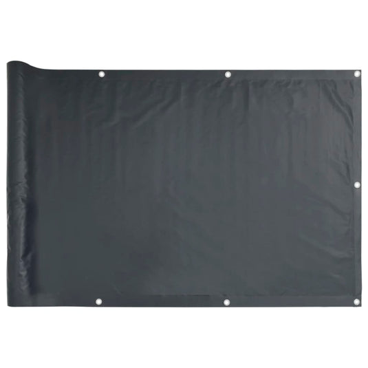 Vidaxl balkonscherm oxford textiel 75x400 cm antraciet