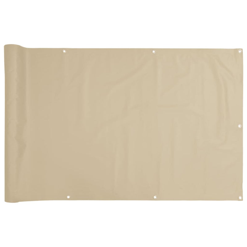 Load image into Gallery viewer, Vidaxl balkonscherm oxford textiel 75x600 cm beige
