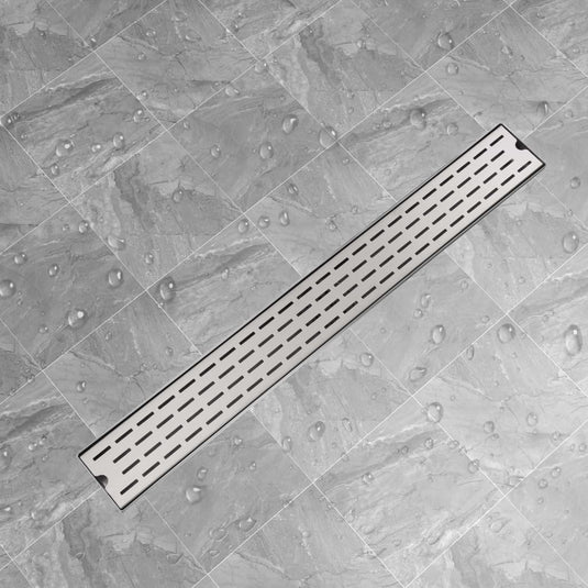 Vidaxl doucheafvoer rechthoekig 930 x 140 mm roestvrij staal