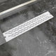 Vidaxl douchegoot rechthoekig golf 630x140 mm roestvrij staal