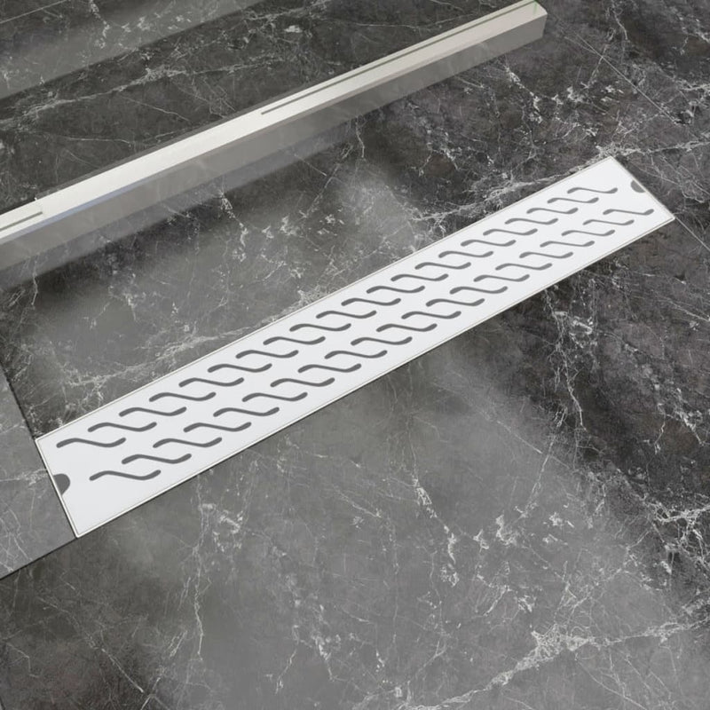 Load image into Gallery viewer, VidaXL Doucheafvoer rechthoekig golf 730x140 mm roestvrij staal
