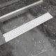 Vidaxl doucheafvoer rechthoekig bubbel 730x140 mm roestvrij staal