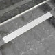 Vidaxl doucheafvoer rechthoekig bubbel 1030x140 mm roestvrij staal