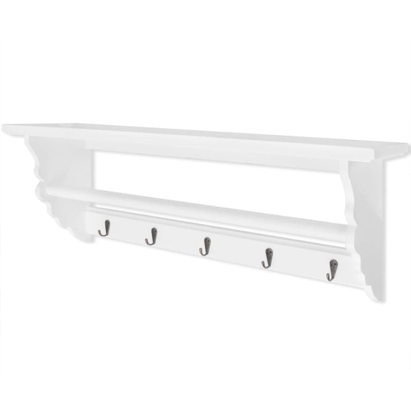 Load image into Gallery viewer, Vidaxl kapstok barokstijl mdf wit
