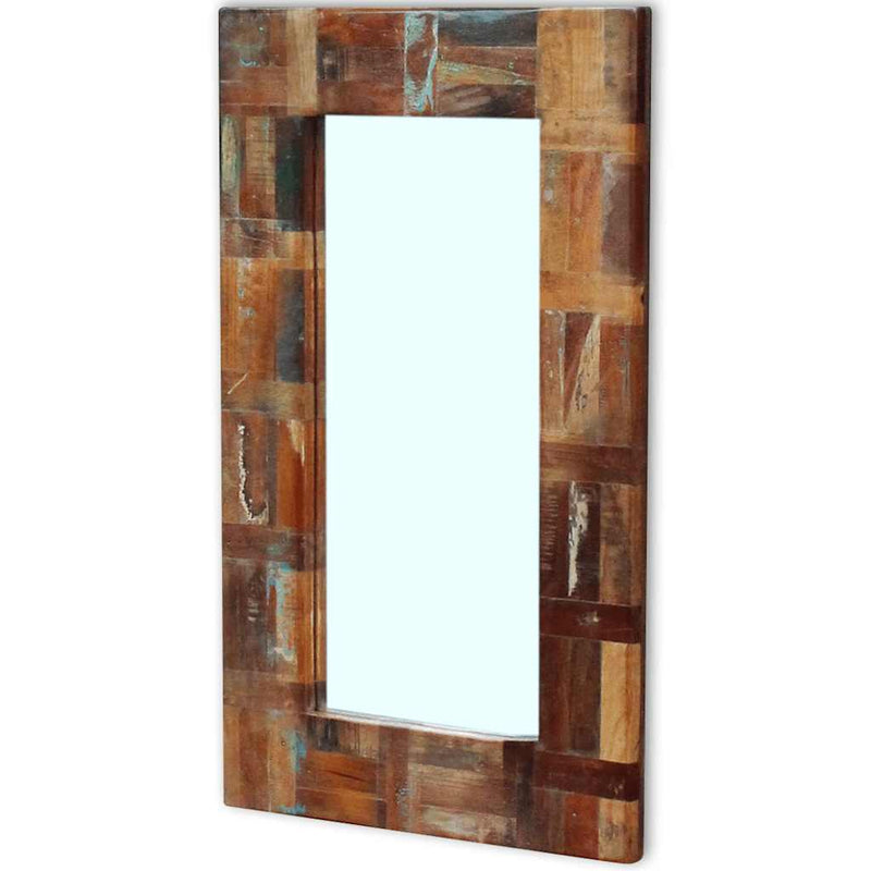 Load image into Gallery viewer, Vidaxl spiegel 80x50 cm massief gerecycled hout

